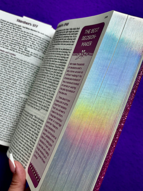 Twinkling Purple Bible
